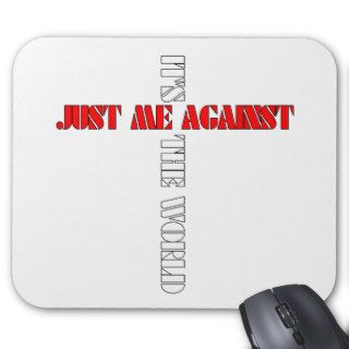 against the world mouse pad
