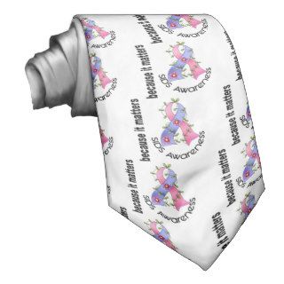 SIDS Flower Ribbon 3 Neckties