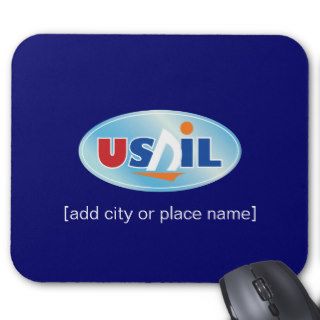 USAIL Ocean Glider namedrop template Mouse Pads