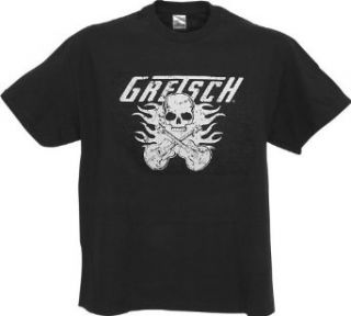 Gretsch 1007 Flaming Falcon II T Shirt Black Medium at  Mens Clothing store