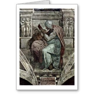 The Persian Sibyl By Michelangelo Buonarroti Card