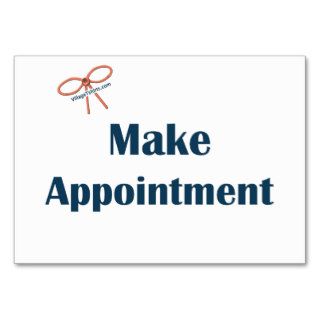 Make Appointment Reminders Business Card Templates