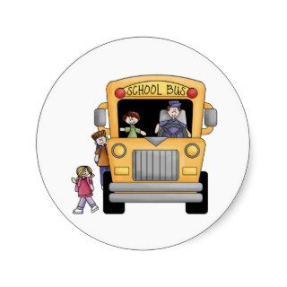 Yellow School Bus Tshirts and Gifts Stickers