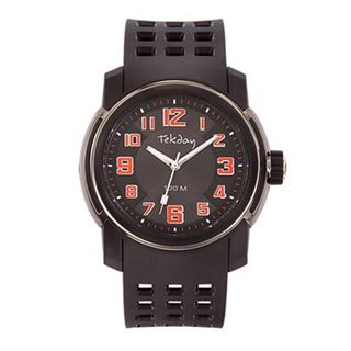 Tekday Men's Black Plastic Analog Watch Tekday Men's More Brands Watches