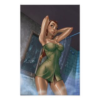The Waking #2 A   J. Scott Campbell Shower Pinup Print