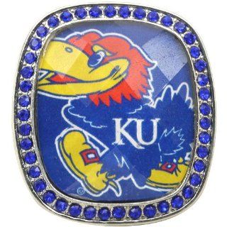 NCAA Kansas Jayhawks Ladies Bling Logo Ring   Sports Fan Rings