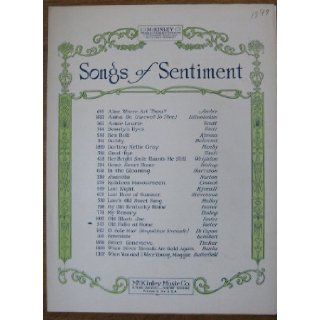 Old Folks At Home (Sheet Music) (Songs of Sentiment #545) Stephen C. Foster, Henry S. Sawyer Books