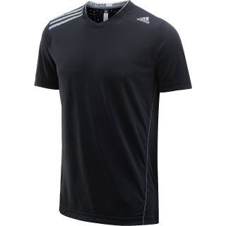 adidas Mens ClimaChill Short Sleeve Running T Shirt   Size Large, Black/white