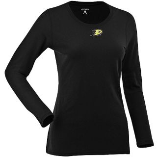 Antigua Anaheim Ducks Womens Long Sleeve Relax T Shirt   Size XL/Extra Large,