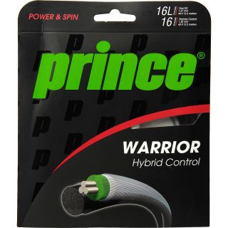 PRINCE Warrior Hybrid Control Tennis Racquet String   16 Gauge, Black