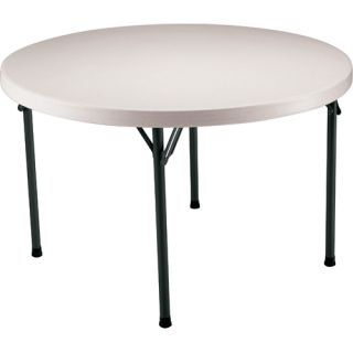 Lifetime 4 Round Utility Table   Size 48 Round, Almond (22968)