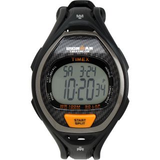 TIMEX Ironman Sleek 50 Lap Full Size Watch   Size Full, Black/orange