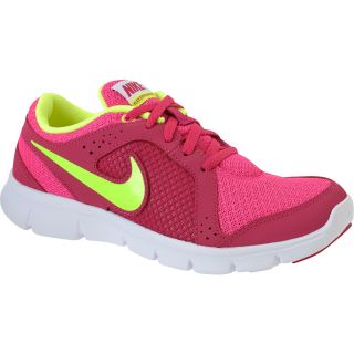 NIKE Girls Flex Experience Running Shoes   Grade School   Size 6, Pink/white