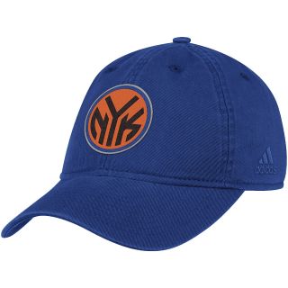 adidas Mens New York Knicks Basic Logo Slouch Cap, Purple