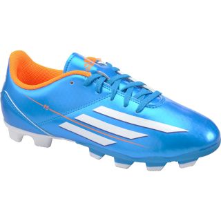 adidas Boys F5 TRX FG Low Soccer Cleats   Size 5.5, Blue/white