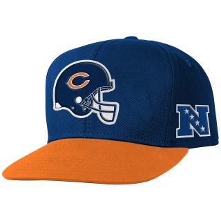 NFL Team Apparel Youth Chicago Bears Helmet Logo Snapback Team Color Cap   Size