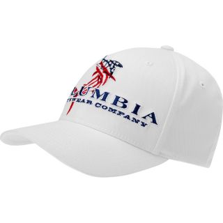 COLUMBIA Mens PFG Fitted Cap   Size S/m, White Marlin