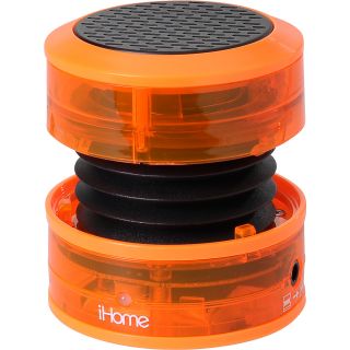 iHOME Neon Portable Rechargeable Mini Speaker, Neon Orange