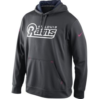 NIKE Mens St. Louis Rams Breast Cancer Awareness Performance Hoody   Size