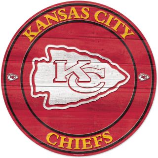 Wincraft Kansas City Chiefs Round Wooden Sign (56671011)