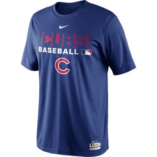 NIKE Mens Chicago Cubs Dri FIT Legend Team Issue Short Sleeve T Shirt   Size