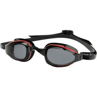 AQUA SPHERE Adult K180 Goggles, Smoke/red