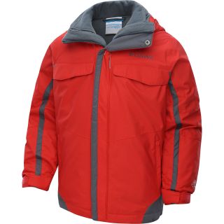 COLUMBIA Boys Bugaboo Interchange Jacket   Size Xl, Bright Red