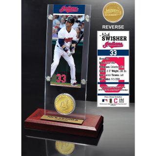 The Highland Mint Nick Swisher Ticket & Minted Coin Acrylic Desk Top