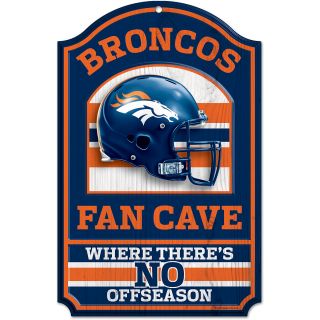 Wincraft Denver Broncos Fan Cave 11x17 Wooden Sign (05426010)