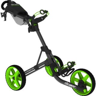 Clicgear 3.5+ Push Cart, Charcoal/lime (CGC358 CLIME)
