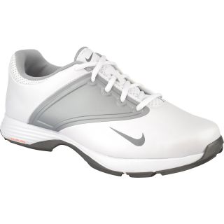 NIKE Womens Lunar Saddle Golf Shoes   Size 11, White/met Silver