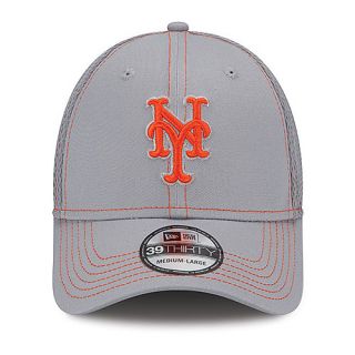 NEW ERA Mens New York Mets Gray Neo 39THIRTY Stretch Fit Cap   Size S/m, Grey