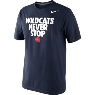 NIKE Mens Arizona Wildcats Wildcats Never Stop Verbiage Short Sleeve T Shirt