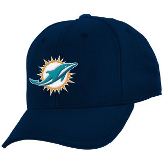 NFL Team Apparel Youth Miami Dolphins Basic Slouch Adjustable Cap   Size Youth,