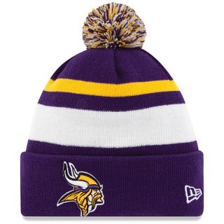 NEW ERA Mens Minnesota Vikings On Field Sport Knit Hat, Purple