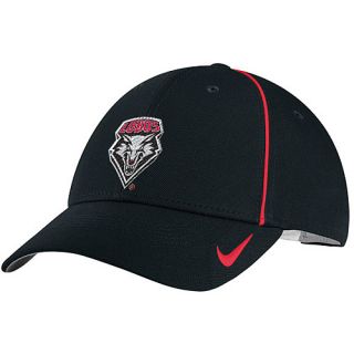 NIKE Mens New Mexico Lobos Sideline Coaches Adjustable Cap, Red/grey
