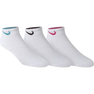 NIKE Girls Half Cushioned Low Cut Cotton Socks   3 Pack   Size XS/Extra Small,
