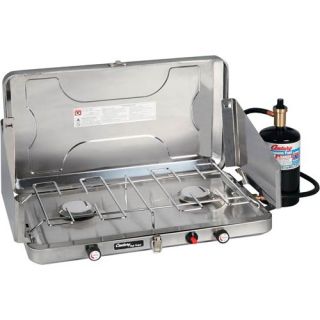 Century Tool 12,000 BTU 2 Burner Stainless Steel Ignition Stove with Tray (4980)