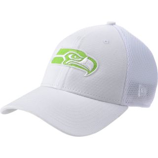 NEW ERA Mens Seattle Seahawks Neo Green Logo 39THIRTY Stretch Fit Cap   Size
