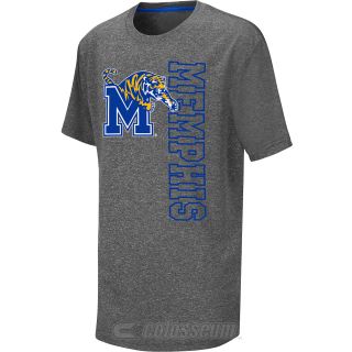 COLOSSEUM Youth Memphis Tigers Bunker Short Sleeve T Shirt   Size Large, Grey