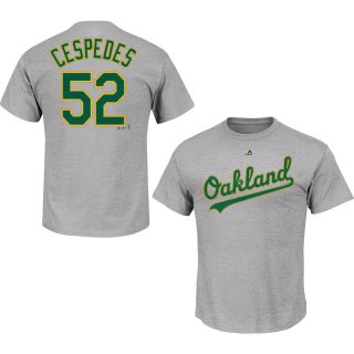 MAJESTIC ATHLETIC Mens Oakland Athletics Yoenis Cespedes Player Name And