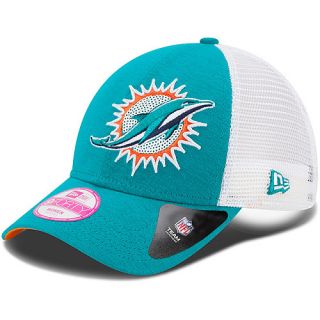NEW ERA Womens Miami Dolphins 9FORTY Sequin Shimmer Cap, Orange