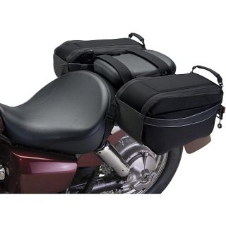 Classic Accessories Motorcycle Saddle Bags, Black (73707)