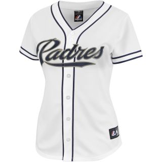 Majestic Athletic San Diego Padres Blank Womens Replica Home Jersey   Size