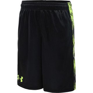 UNDER ARMOUR Boys Ultimate Shorts   Size Small, Black/yellow