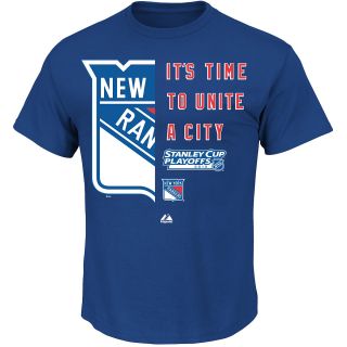 MAJESTIC ATHLETIC Mens New York Rangers Stanley Cup Playoffs 2013 Its Time