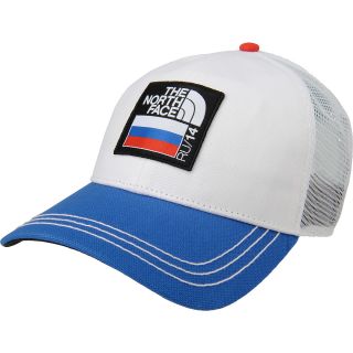 THE NORTH FACE Russia Mountain Trucker Hat, White/blue