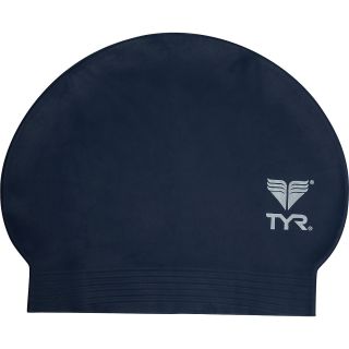 TYR Latex Swim Cap, Navy