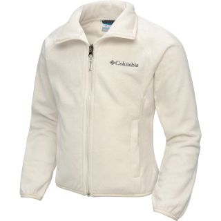 COLUMBIA Girls Pearl Plush Fleece Jacket   Size Medium, Sea Salt