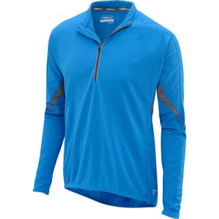 TRAYL Mens Long Sleeve Cycling Jersey   Size Medium, Directoire Blue